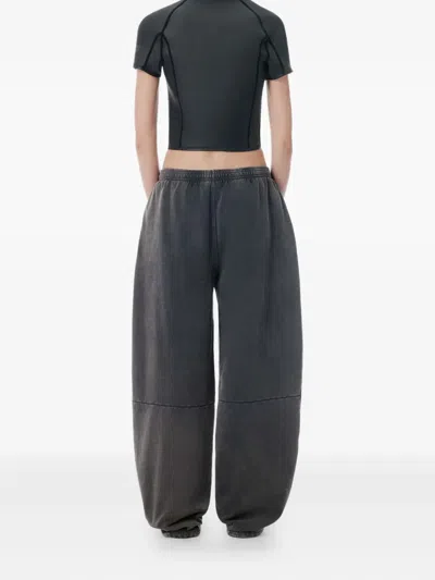 Alexander Wang Black Wide-leg Sweatpants