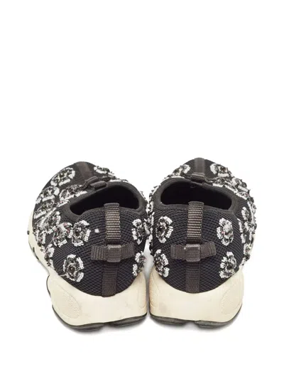 Pre-owned Dior Floral-motif Slip-on Sneakers