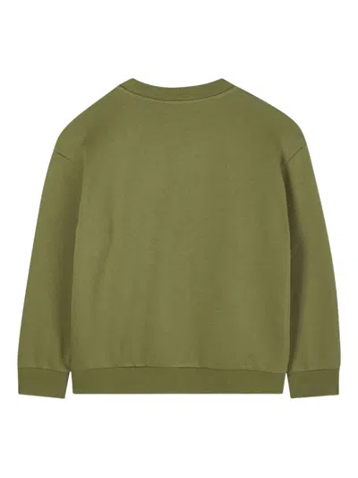 Kenzo Tiger-embroidered Sweatshirt In Gold