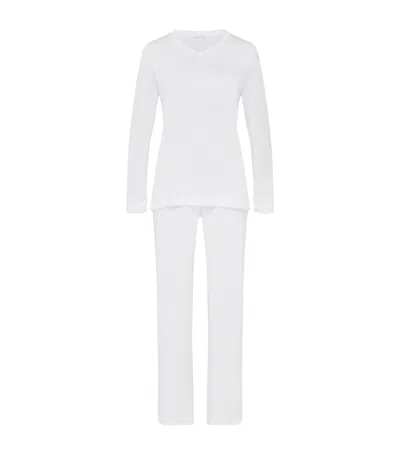 Hanro Cotton Moments Pyjama Set In White