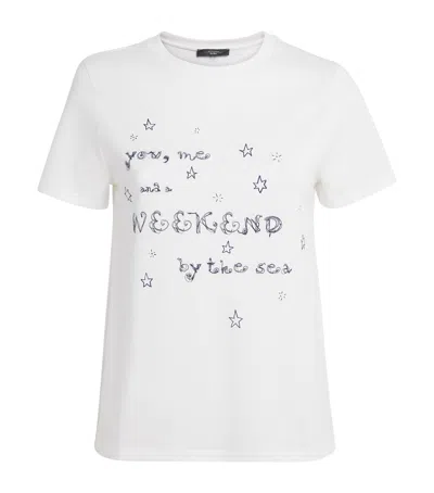 Weekend Max Mara Lettering-print Cotton T-shirt