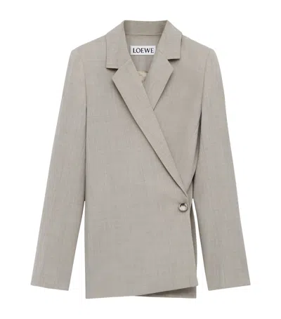 Loewe Wool Side-button Blazer