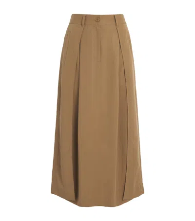 Me+em Wrap Maxi Skirt In Brown