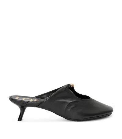 Loewe Nappa Leather Pebble Mules
