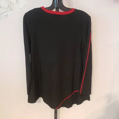 Spanner Black Tunic W/red In Black With Red In Black