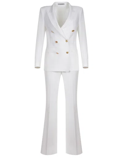Tagliatore White Double-breasted Suit