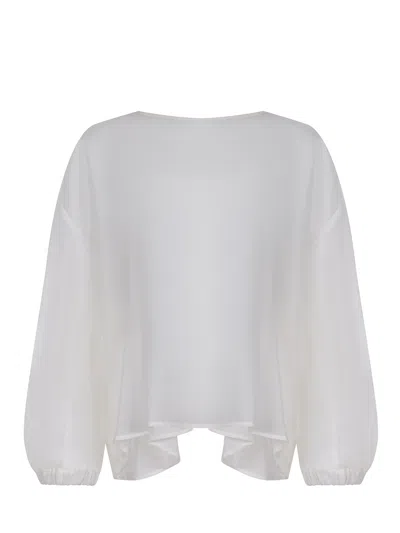 Solotre Blousa  Made Of A Silk Blend In White