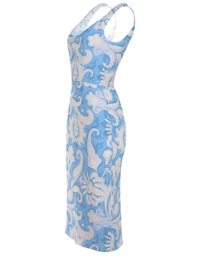 Etro Dress Made Of Viscose In Blue