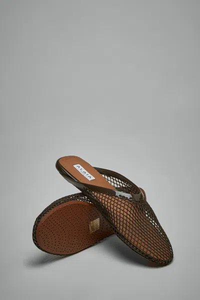Alaïa Mesh Flat Mules