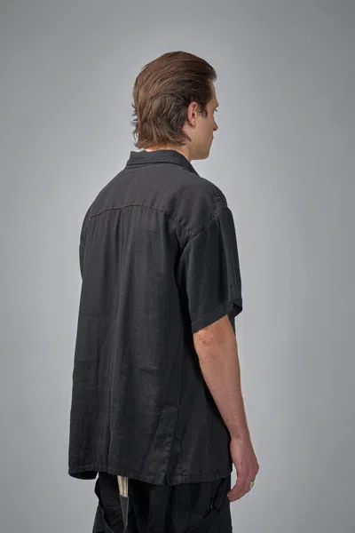 Geoffrey B Small Assymetric Swing Back Exaggerated Volume Short Sleeve Workshirt