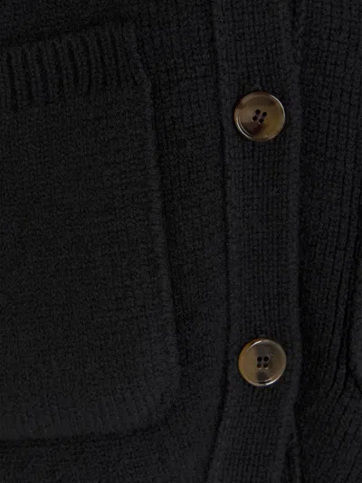 Khaite Scarlet Cashmere Cropped Cardigan In Blue