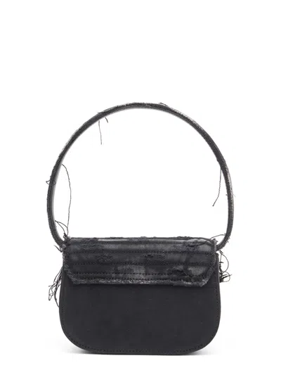 Diesel 1dr Denim Shoulder Bag With Used Effect