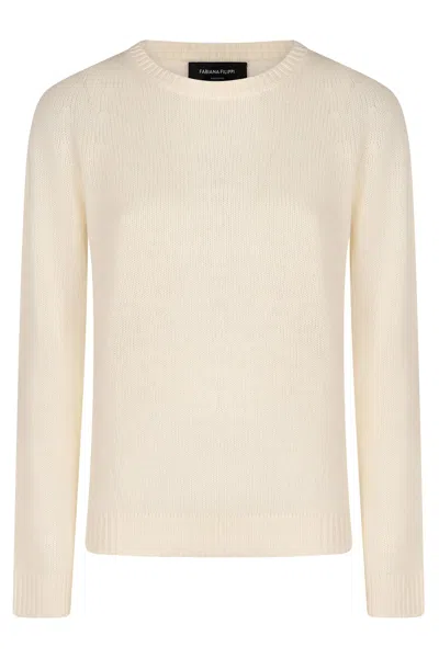 Fabiana Filippi Cashmere Sweater In Neutral