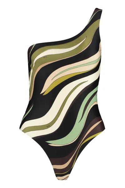 Pucci One-shoulder Swimsuit