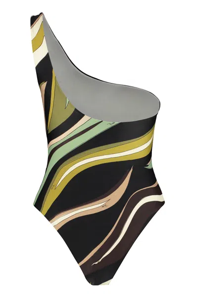 Pucci One-shoulder Swimsuit