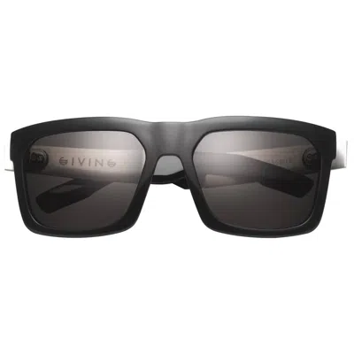 Ivi Vision Giving - Grey Polarized Lens In Polished Black - Brushed Aluminum