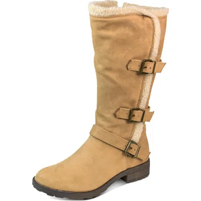 White Mountain Santell Womens Faux Fur Tall Knee-high Boots