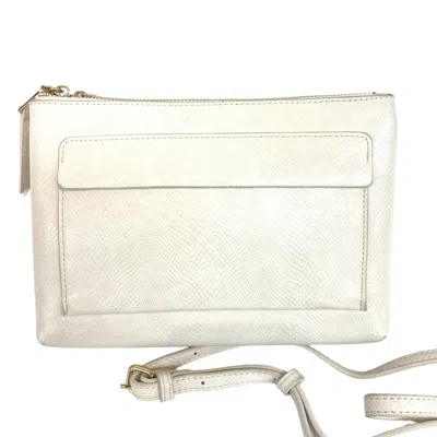 Urban Expression Women's Morris Lizard Crossbody Handbag In Oatmilk