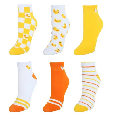 Ctm Women's Assorted Low-cut Ribbed Comfortable Socks (6 Pair Pack)