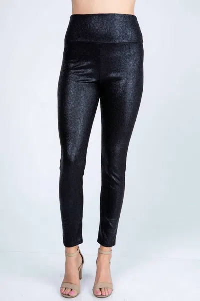 Heimish Usa Shine Bright Sparkle Leggings In Black In Blue