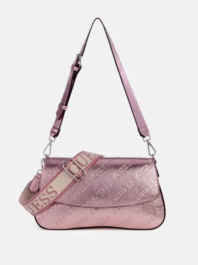 Guess Factory Utopie Metallic Shoulder Bag