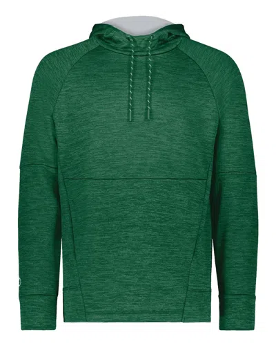 Holloway Men's All-pro Performance Fleece Hooded Sweatshirt In Green