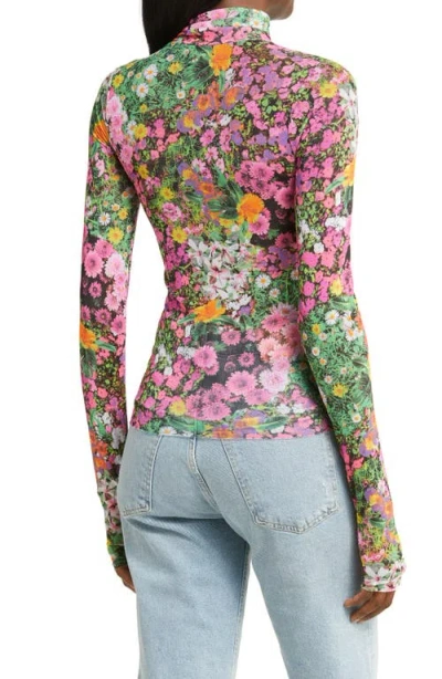 Afrm Zadie Semi Sheer Turtleneck