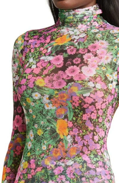 Afrm Zadie Semi Sheer Turtleneck
