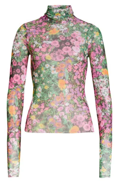 Afrm Zadie Semi Sheer Turtleneck
