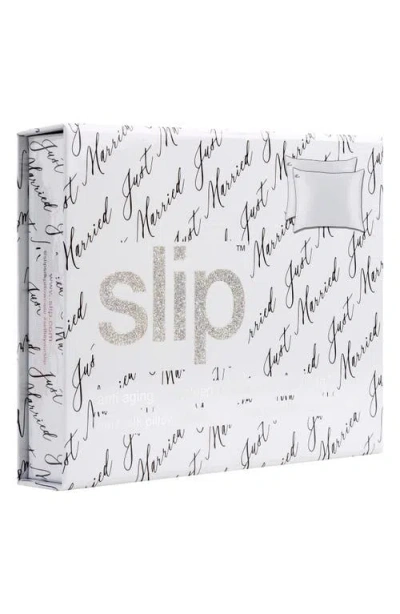 Slip Just Married Pure Silk Pillowcase Duo