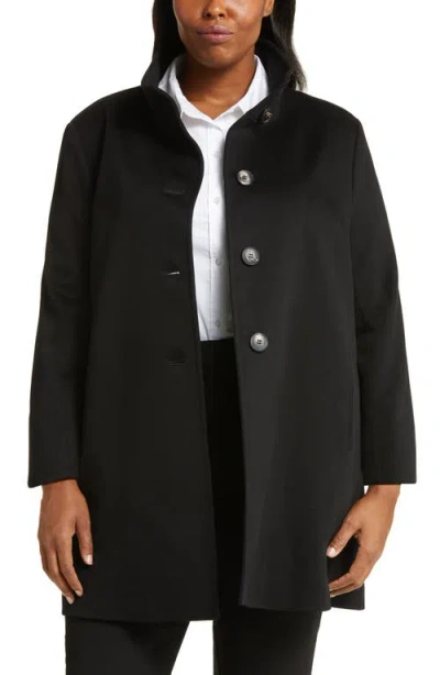 Fleurette Dawn Stand Collar Wool Coat