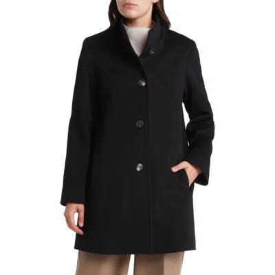 Fleurette Dawn Stand Collar Wool Car Coat
