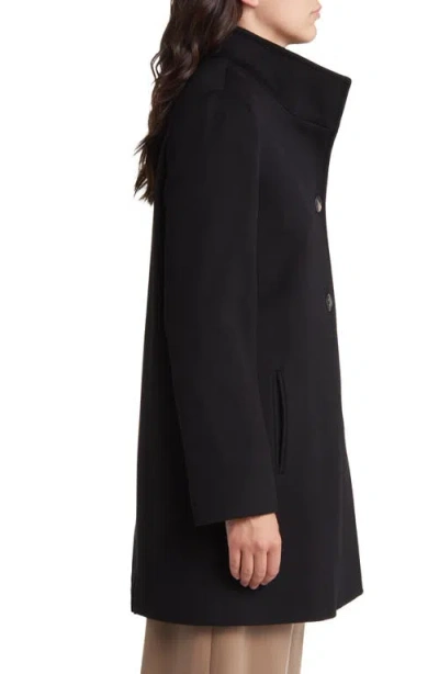 Fleurette Dawn Stand Collar Wool Car Coat