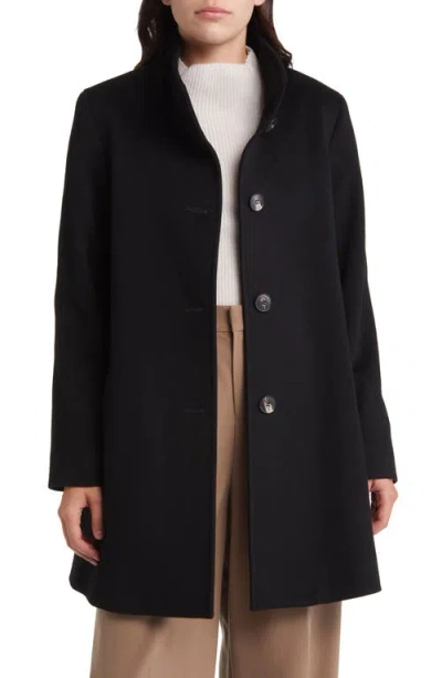 Fleurette Dawn Stand Collar Wool Car Coat
