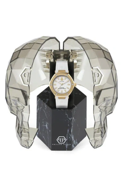 Philipp Plein The Hexagon Silicone Watch Woman Wrist Watch Gold Size Onesize Stainless Steel