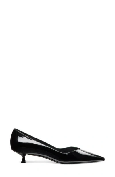 Stuart Weitzman Stuart Leather Kitten-heel Pumps