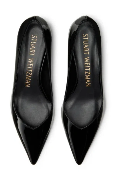 Stuart Weitzman Stuart Leather Kitten-heel Pumps
