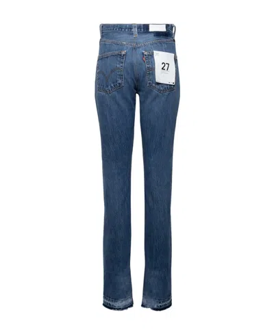 Re/done High-rise Slim-fit Jeans In Blue