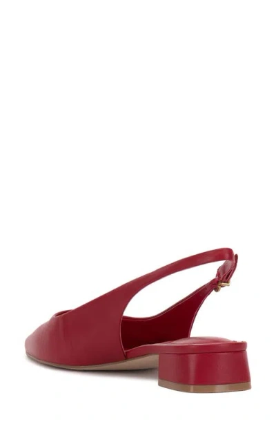 Vince Camuto Valiey Slingback Flat In Red