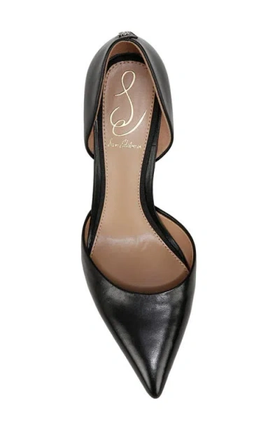 Sam Edelman Victoria Pointed Toe Pump Black Leather