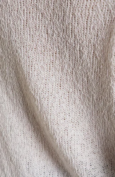 Sanctuary Textured Raglan Crew Sweater In Bleached White In Red
