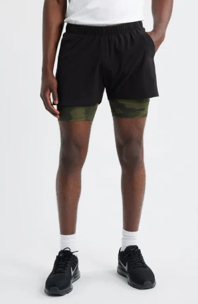 Roark Bommer Lined Training Shorts In Black