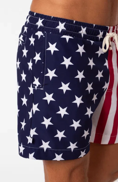 Leisure Lab Stars + Stripes Swim Trunk