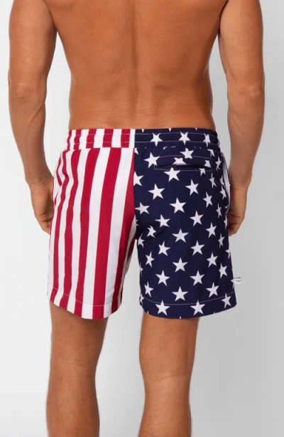 Leisure Lab Stars + Stripes Swim Trunk