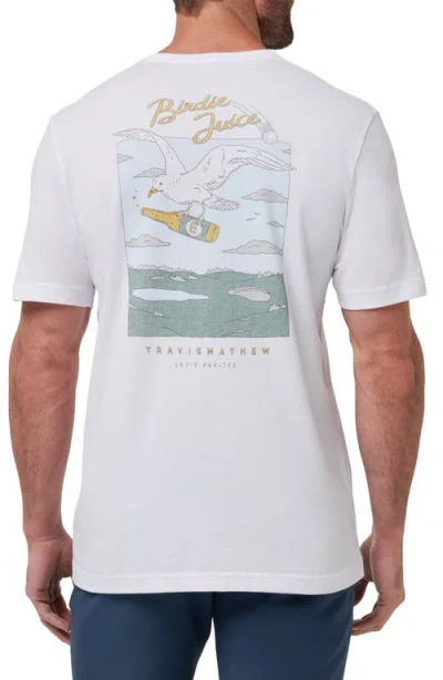 Travismathew Drink Ticket Graphic T-shirt In White