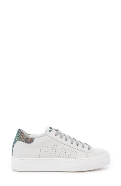 P448 Thea Platform Sneaker In White