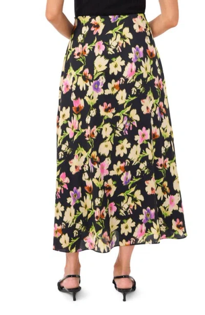 Vince Camuto Floral Charmeuse Slip Skirt