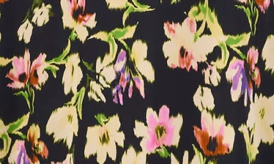 Vince Camuto Floral Charmeuse Slip Skirt