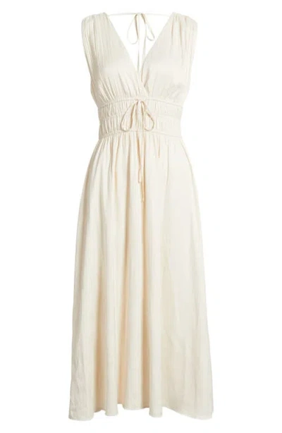 Rails Lilith Tie Front Midi Dress In White