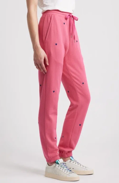 Rails Kingston Heart Embroidery Cotton Blend Joggers